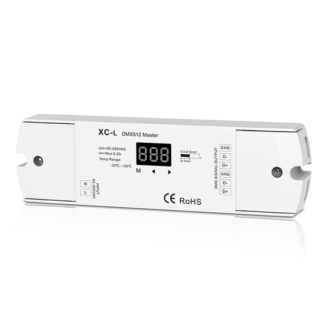 DMX512 Master Controller XC-L For single color dual color RGBRGBW or LED strip lights string DMX512 Master Controller XC-L For single color dual color RGBRGBW or LED strip lights string